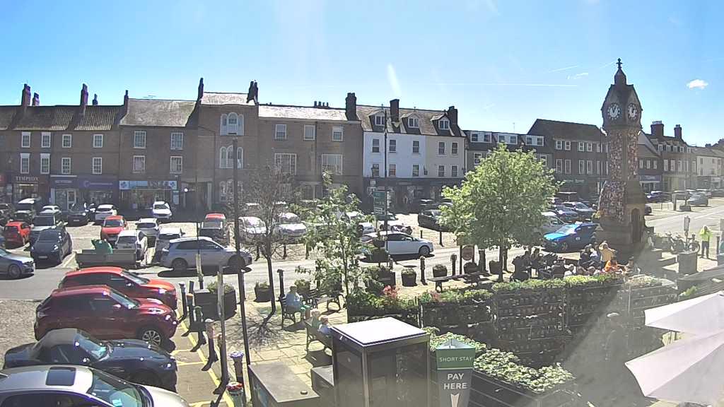 Thirsk webcam overlooking the Market Place