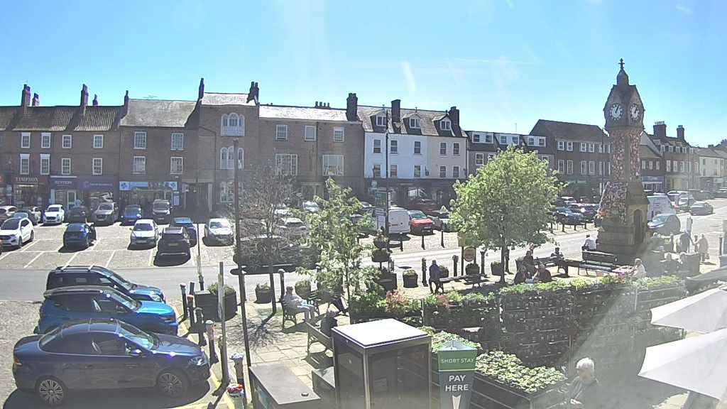 Thirsk webcam overlooking the Market Place
