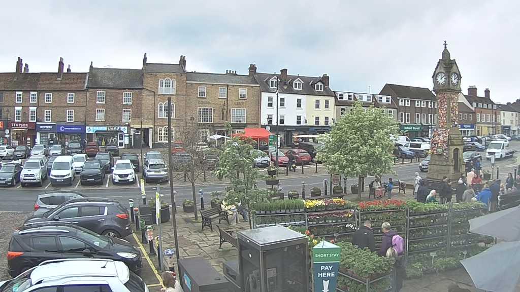 Thirsk webcam overlooking the Market Place