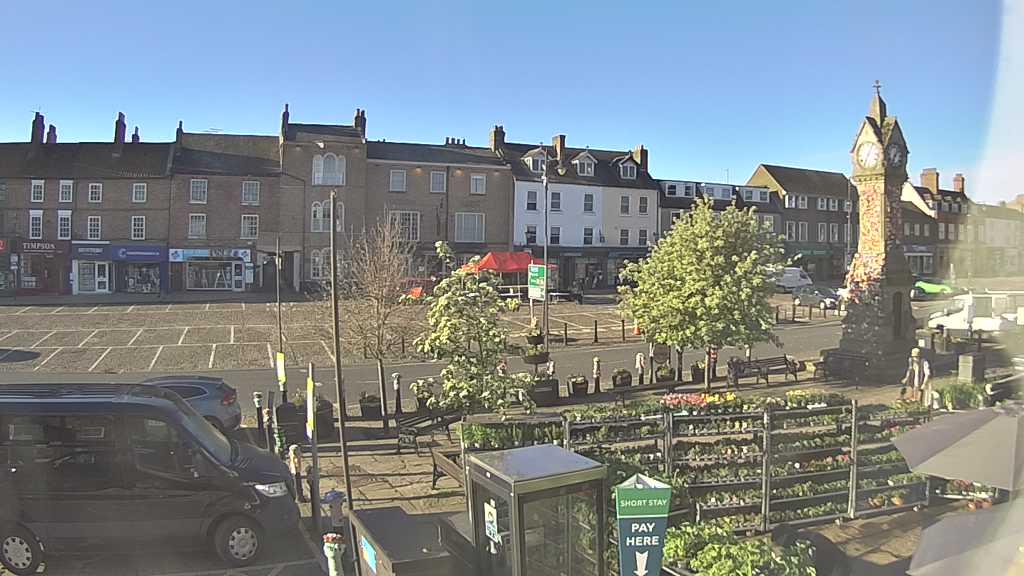 Thirsk webcam overlooking the Market Place
