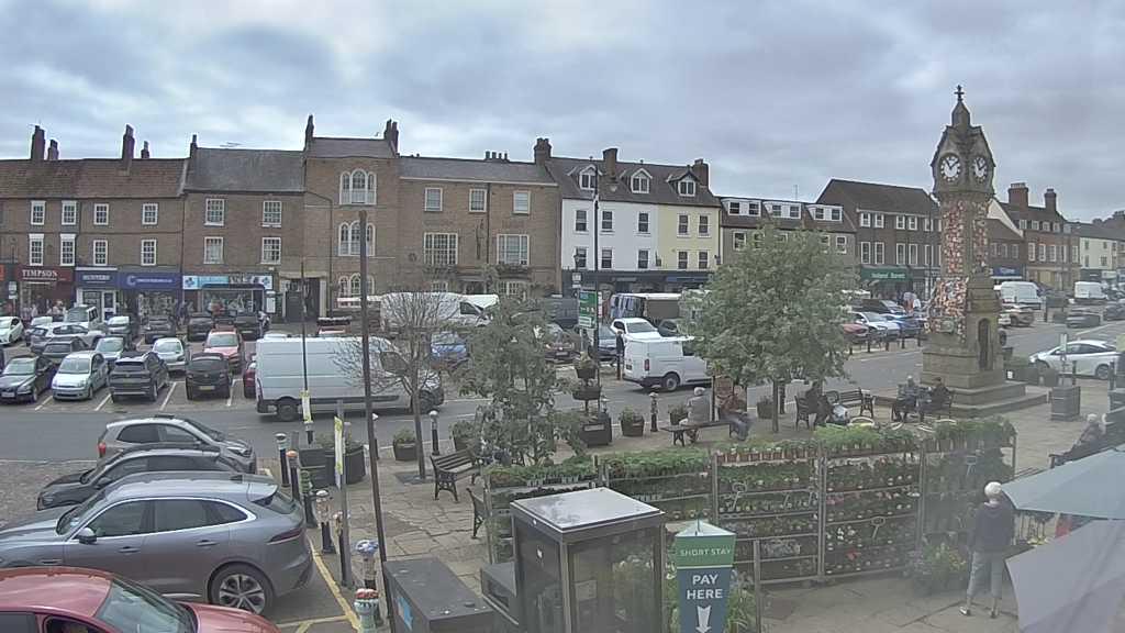 Thirsk webcam overlooking the Market Place